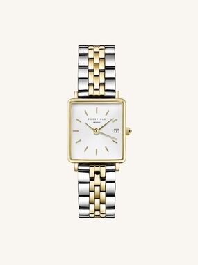 Rosefield Two-Tone Gold & Silver Square Dial Watch - Women